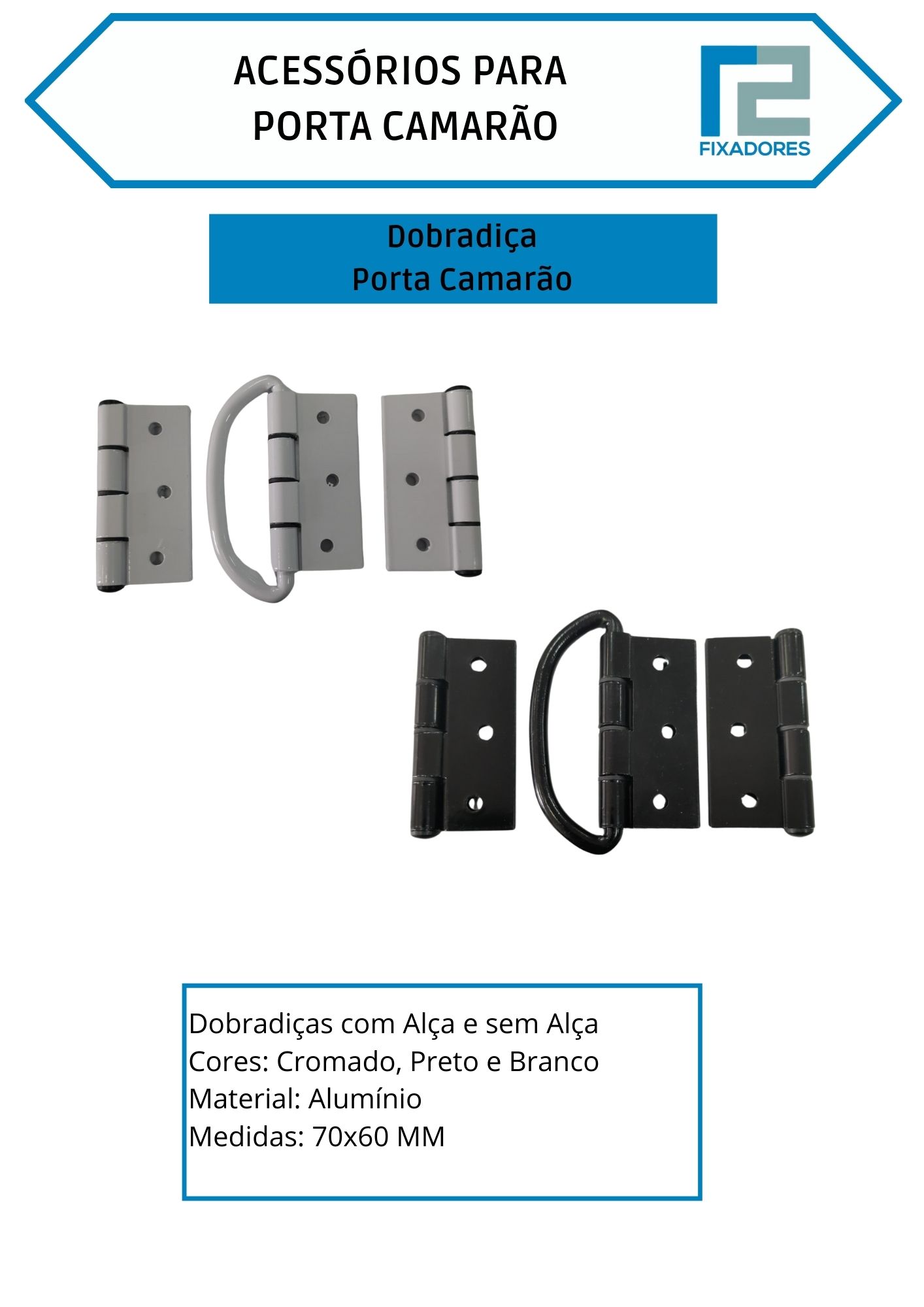 Dobradiças (C/ Alça E S/ Alça) Dobradiças (C/ Alça E S/ Alça)